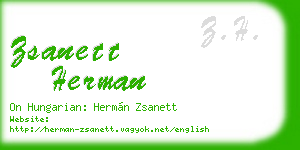 zsanett herman business card